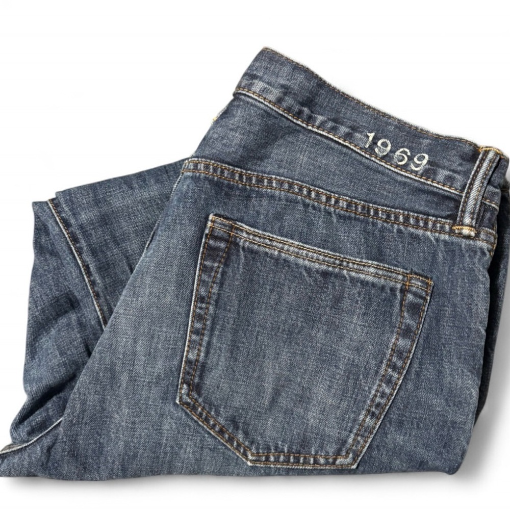 Gap 1969 Authentic Straight Leg Jeans 35x30 EUC - Picture 6 of 7